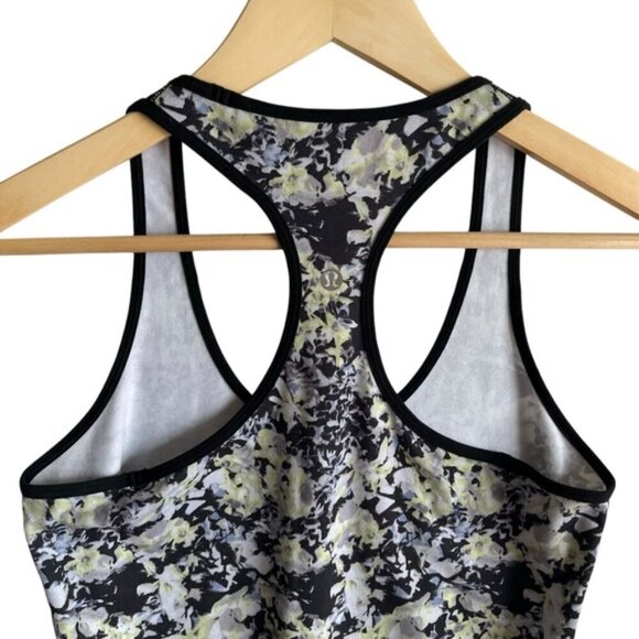 Lululemon Cool Racerback Size 6 Crosscourt Petal Black - Picture 6 of 8